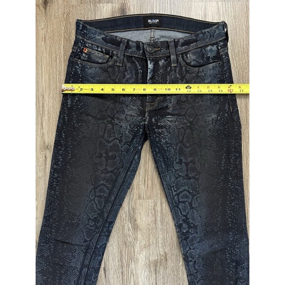 Hudson Jeans Womens Size 26 Blue Snakeskin Print  Super Skinny Nico Mid Rise. - Picture 6 of 8